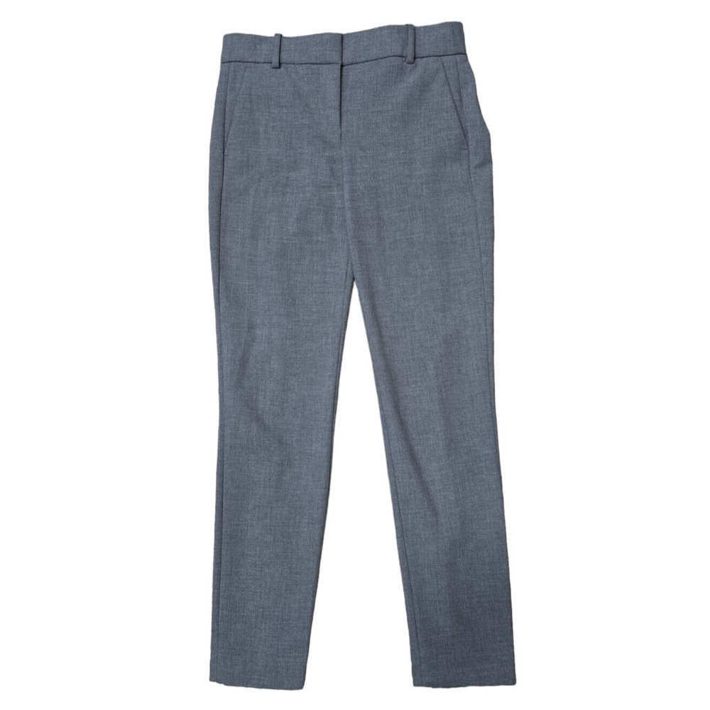 J. Crew Gray Straight-Leg Dress Pants